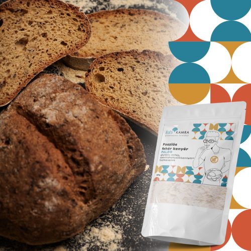 Éléskamra Foszlós fehér kenyér szénhidrát csökkentett lisztkeverék  185 g (gluténmentes, paleo, cukormentes)