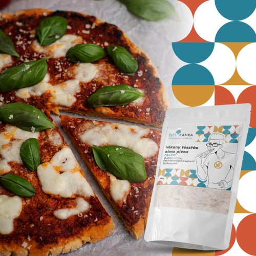 Éléskamra Vékony tésztás olasz pizza szénhidrát csökkentett lisztkeverék 180g (gluténmentes, paleo, cukormentes)