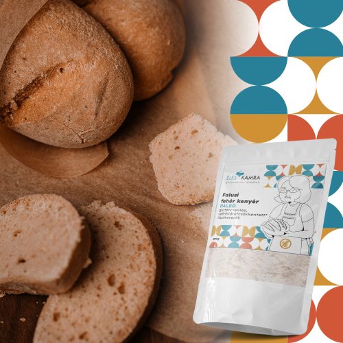 Éléskamra Falusi fehér kenyér szénhidrát csökkentett lisztkeverék 200 g (gluténmentes, paleo, cukormentes)